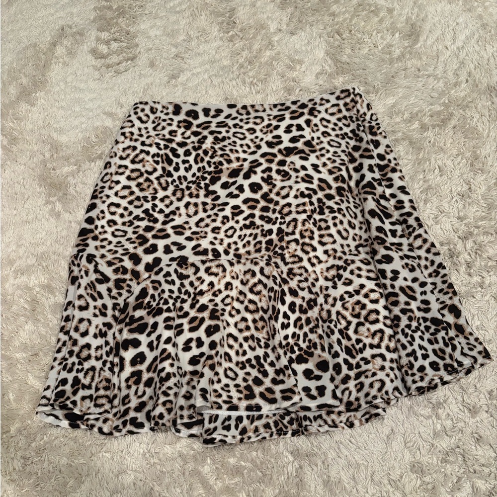 Leopard Print Women's Skirt